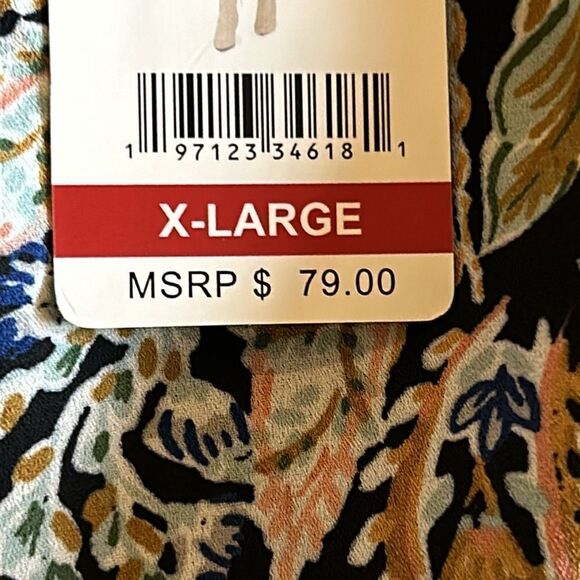 NEW Vince Camuto Multi Color Floral Skirt - Picture 7 of 9